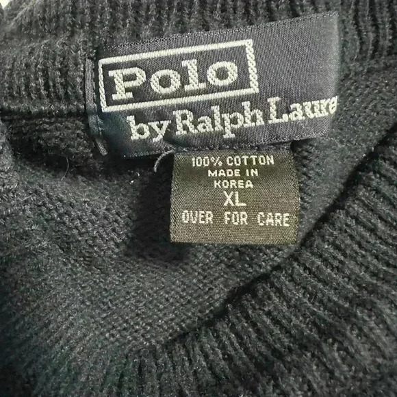 204. Men’s Ralph Lauren Polo Shirt Size X-Large Solid Blue With Logo - Picture 4 of 8